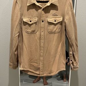 Outerknown Beige Corduroy Shirt Jacket